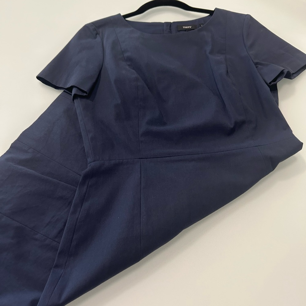 Theory Beautiful Blue Sheath Dress - Picture 5 of 7